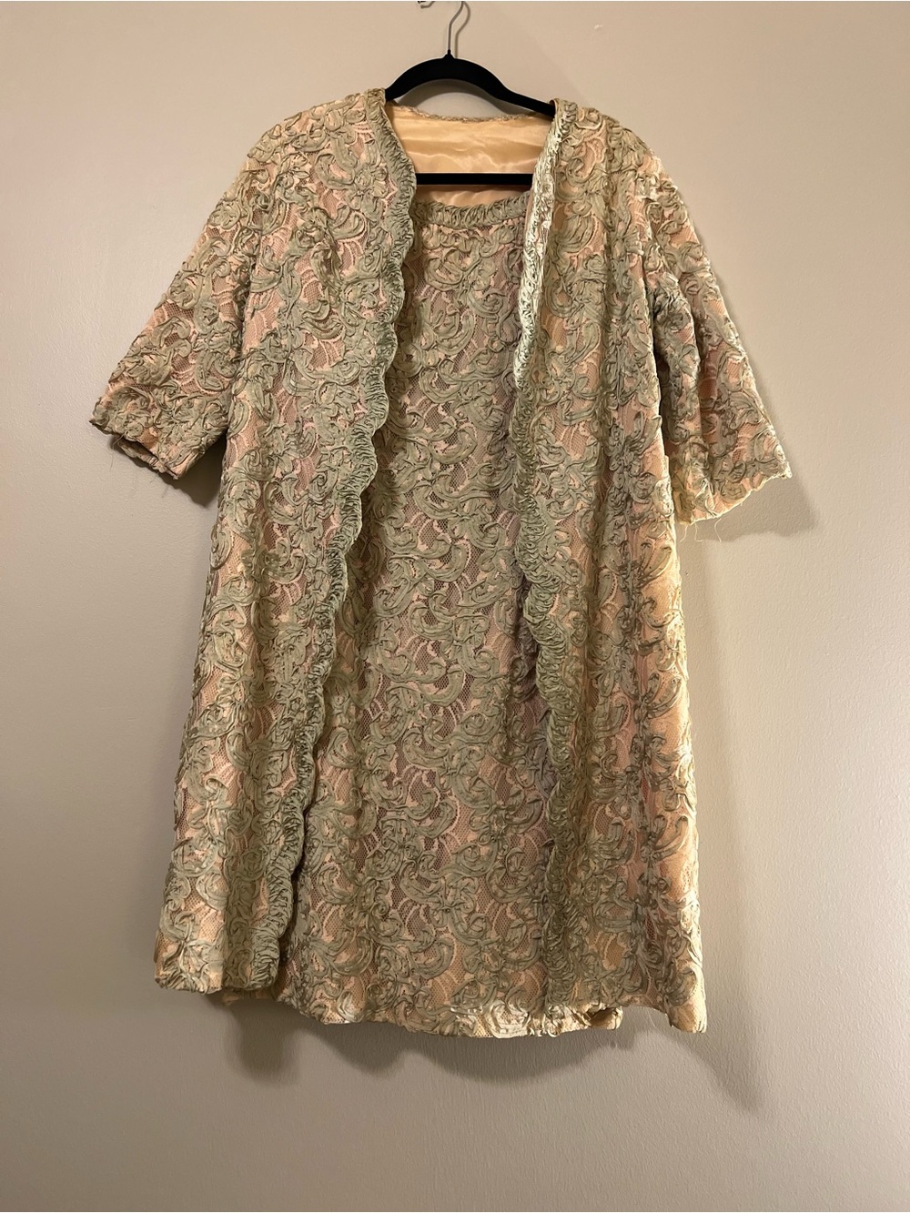Vintage 1950s Formal Two-Piece Dress and Matching Jacket